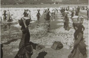 Lefkada Women at work in the saltpans