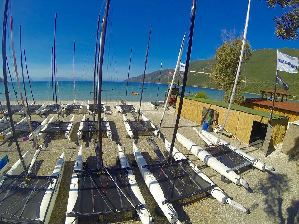 Vassiliki bay in Lefkada, the absolute windsurfers paradise