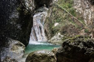 Dimossari Waterfall in island Lefkada
