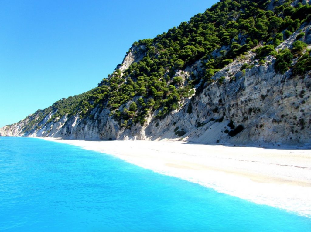 Egremni beach in Lefkada island