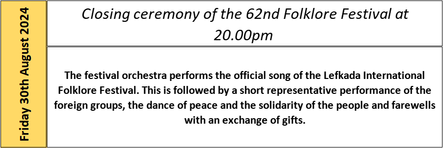 Celebrating Culture and Unity: The 62nd International Folklore Festival in Lefkada 2024