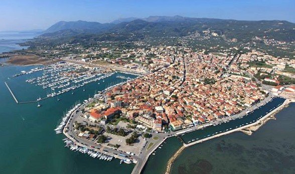 Veduta aerea della capitale dell'isola