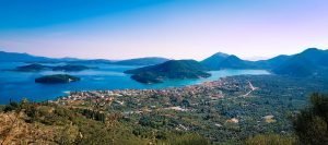 Lefkada View of Nidri, Geni Peninsula, Prince Arcipelago Lefkada