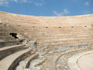 The Odeon in Nikopolis Archeological site ( Epirus)