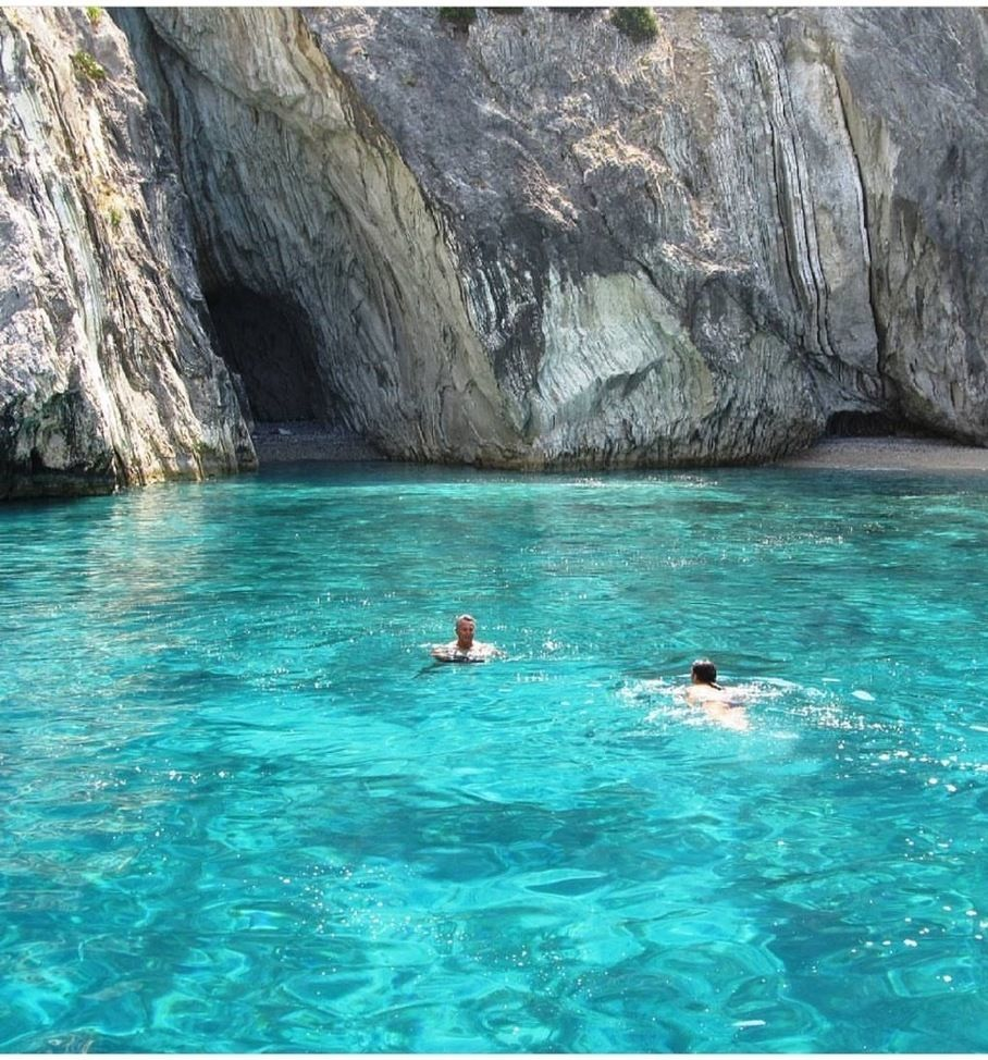 A swim in paradise 