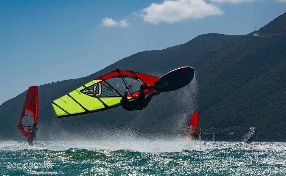 Vassiliki bay in Lefkada, the absolute windsurfers paradise