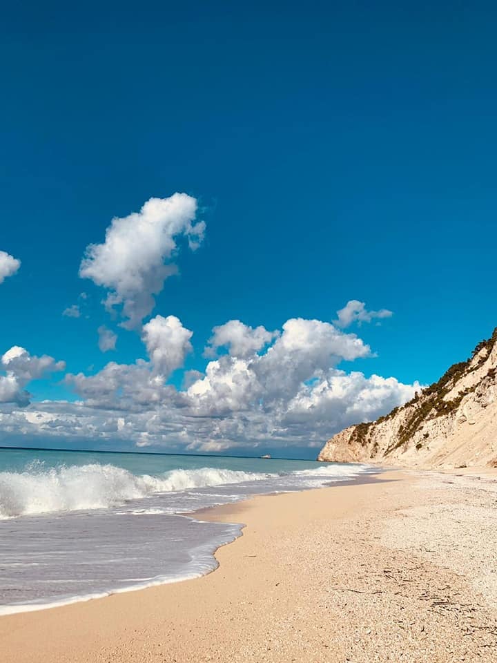 Egremni beach in Lefkada island