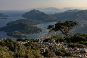 Panoramic view from the mountain Skaros