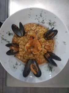 Fishbone Taverna Nidri Sea Food Risotto