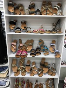 Handmade creations: leather sandals