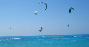 Kitesurf tricks in Lefkada