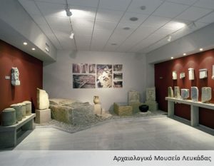 The exhibits of Archeological Museum in Lefkada