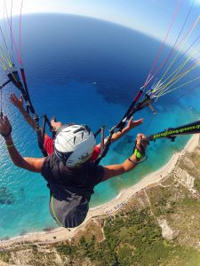 Paragliding above Kathisma beach!