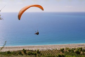 Paragliding above Kathisma beach