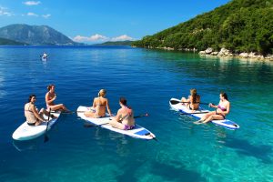 Paddle boarding