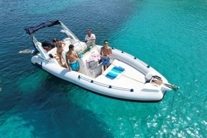 rib boat withe new engine