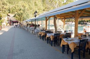 Tavernas by the sea in Vasiliki Lefkada