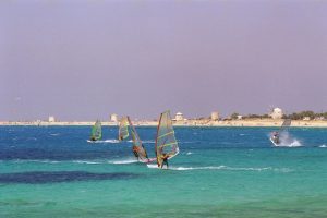 Windsurfing in Ai Giannis awarded beach!